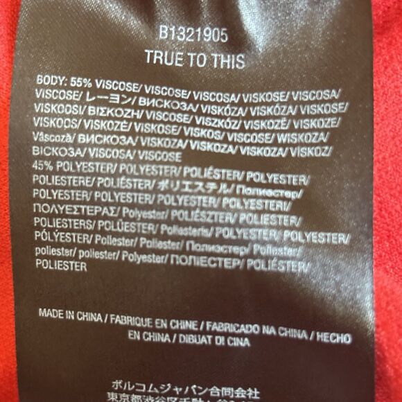 Volcom Le Fresh Mini Swing Dress Womens Orange Y2K Scoop Neck Size Small Party - Picture 12 of 13